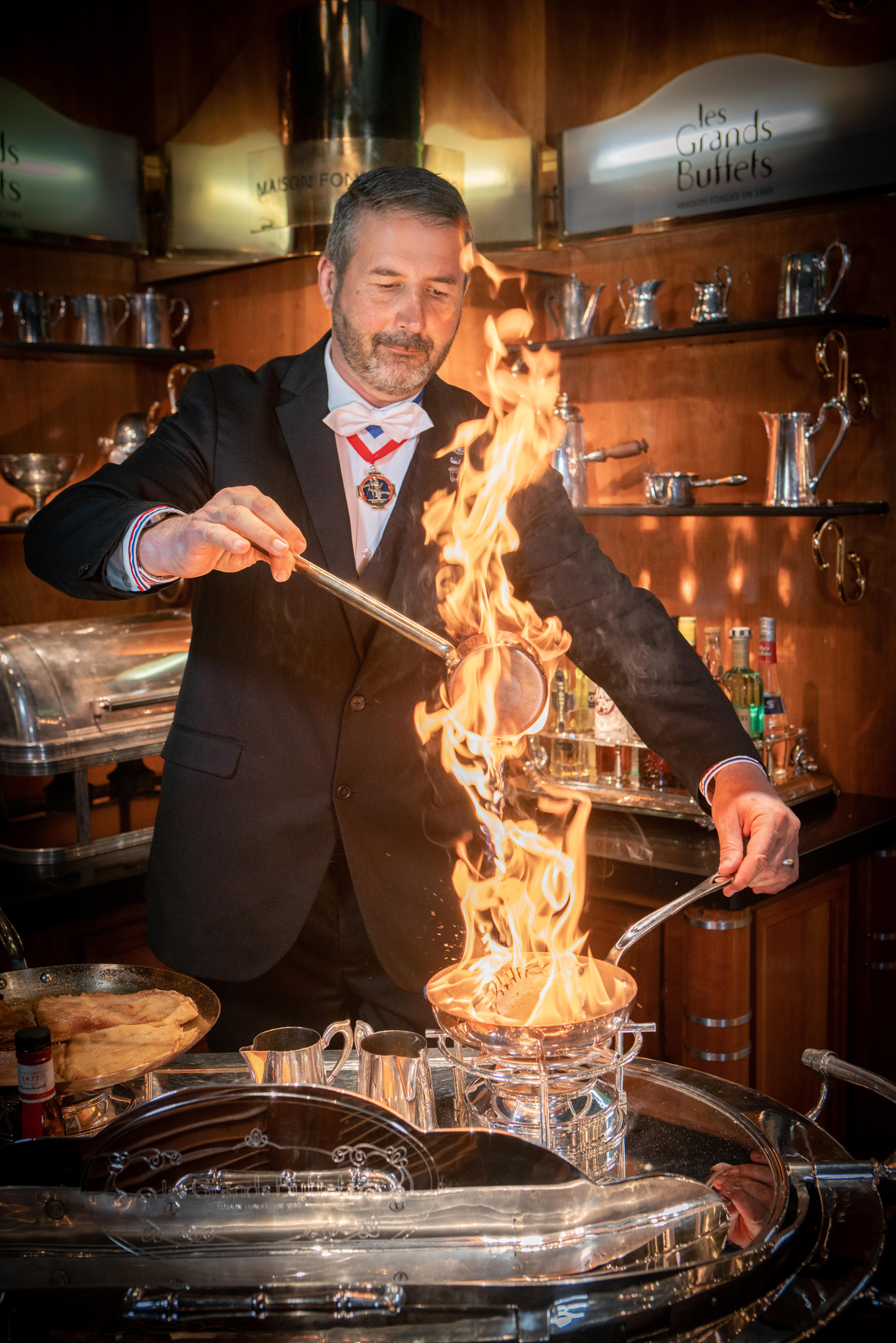 <p>Auguste Escoffier’s crêpe Suzette creation</p>
