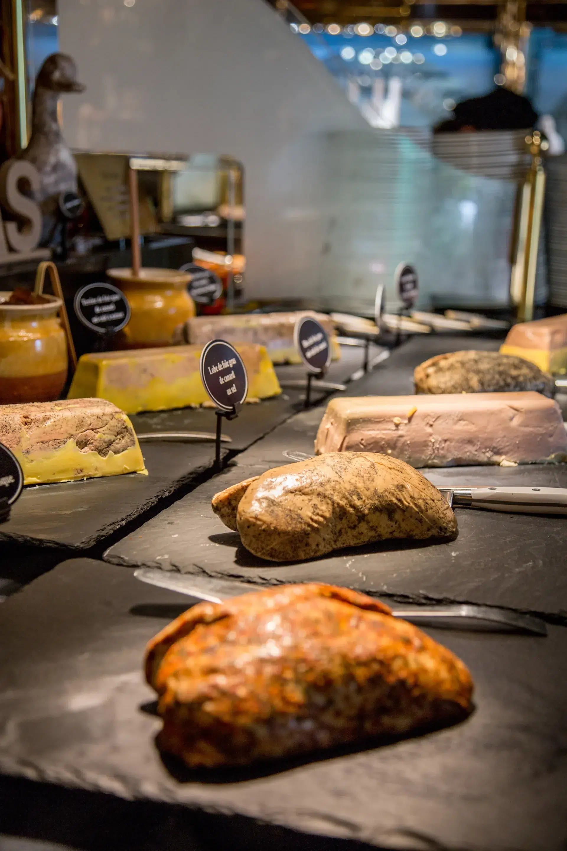 Foies gras and pates en croute