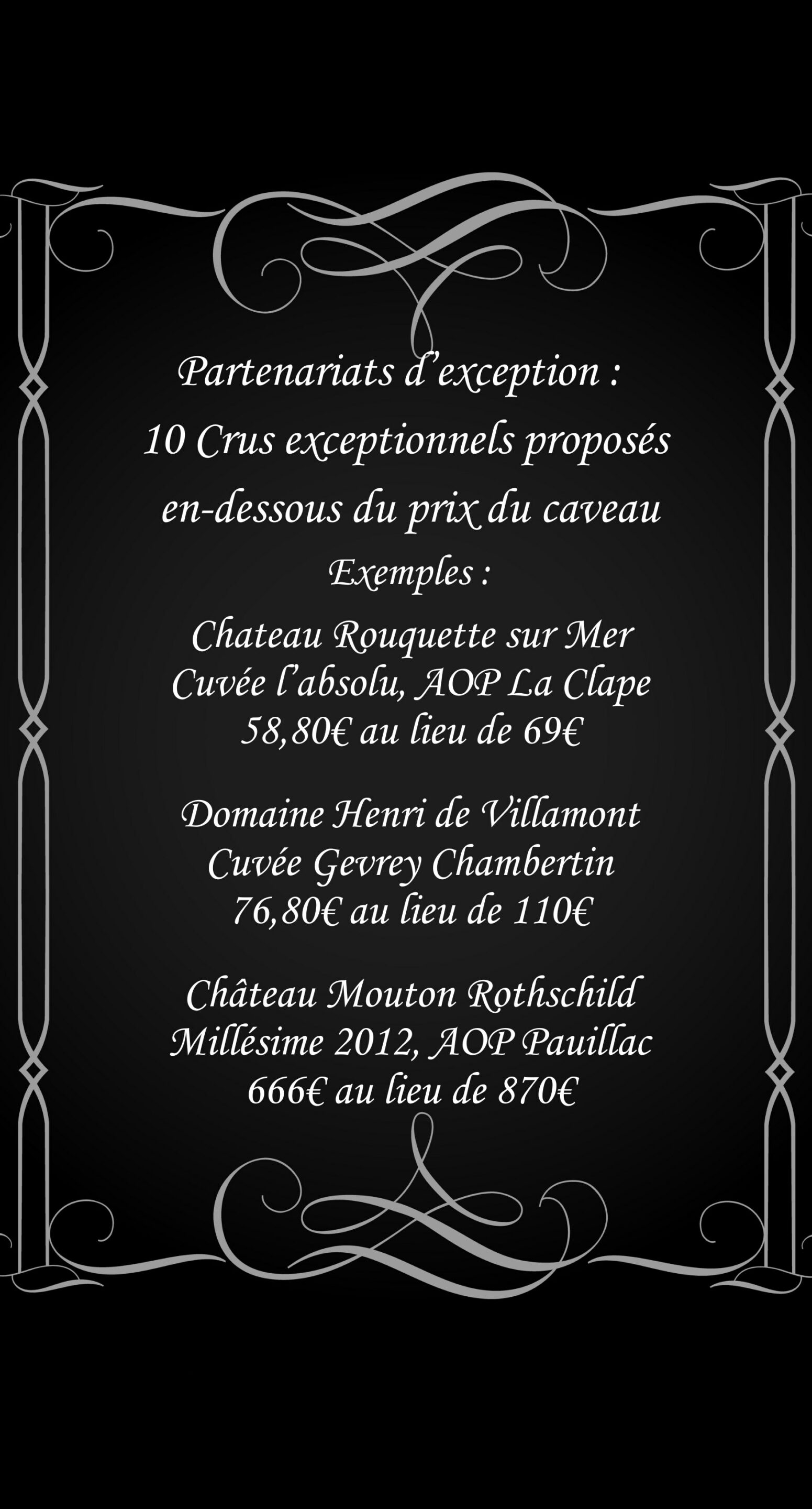 <p>Cote du Rhone (Panerie a 12e)<br />
Toques et Clocher (Languedoc)<br />
Yoann Moreno<br />
Château de Rey</p>

